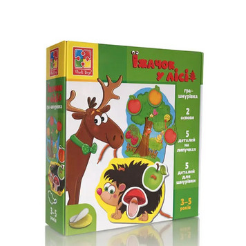 Игра-шнуровка с липучками "Ежик в лесу" Vladi Toys VT1804-45 фото