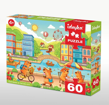 Пазли Капібара у великому місті Ideyka 60 елементів Різнокольоровий shop LP60-008 фото