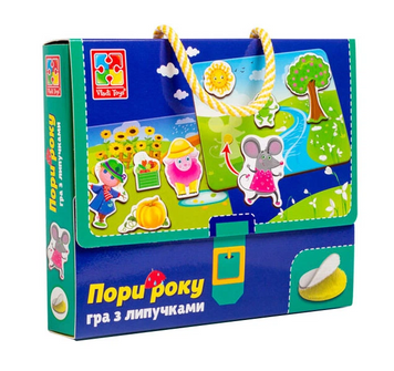Игра с липучками "Какое время года" рус VT1302-25 фото
