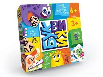 Настільна гра Danko Toys Буквики  G-BU-01U фото