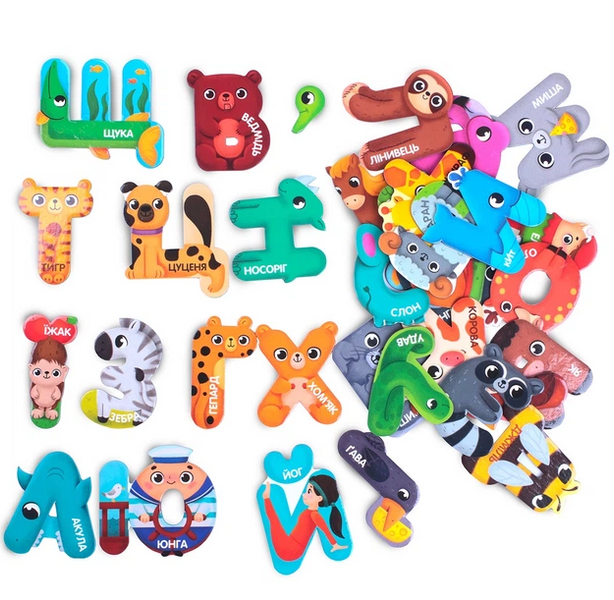 Гра розвиваюча Vladi Toys магнітна Диво-букви Абетка VT5411-18 фото